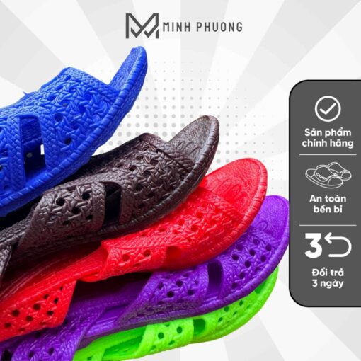 Dép tổ ong nhiều màu mang trong nhà