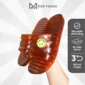 Dép mặt cười nhựa trong Minh Phương